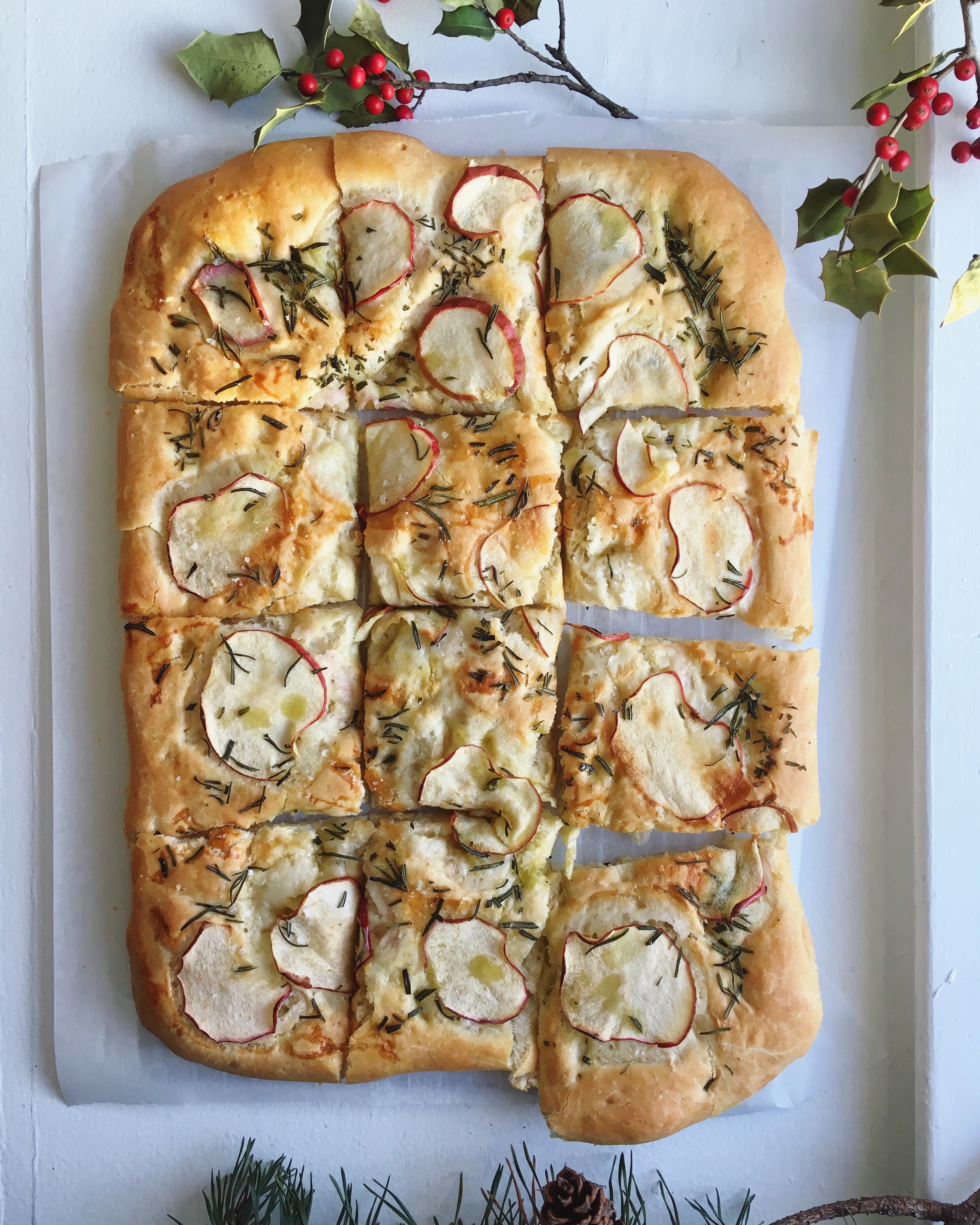 Apple and Rosemary Focaccia