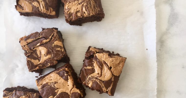 Peanut Butter-Banana Brownies