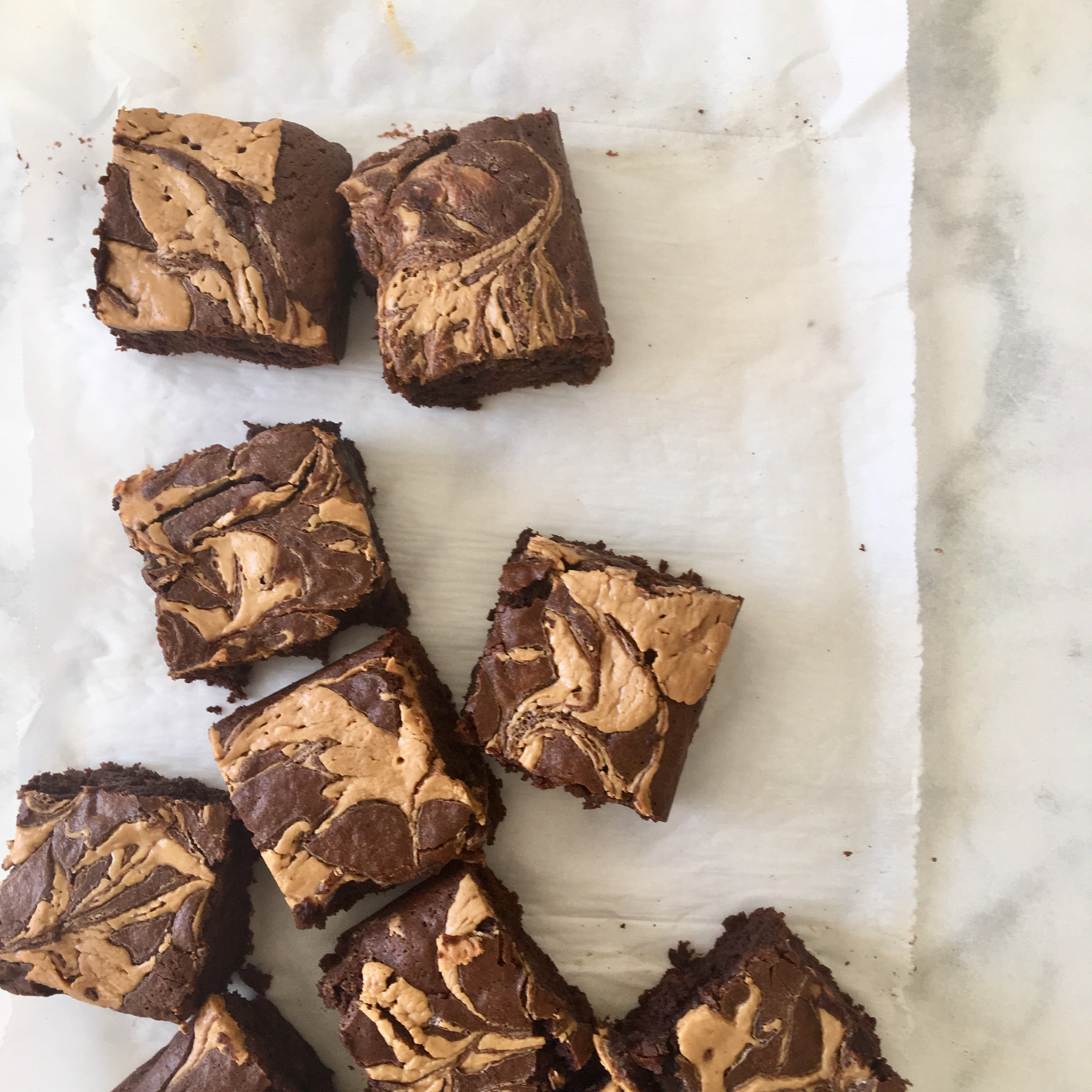 Peanut Butter-Banana Brownies