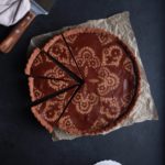 vegan gluten-free chocolate caramel tart