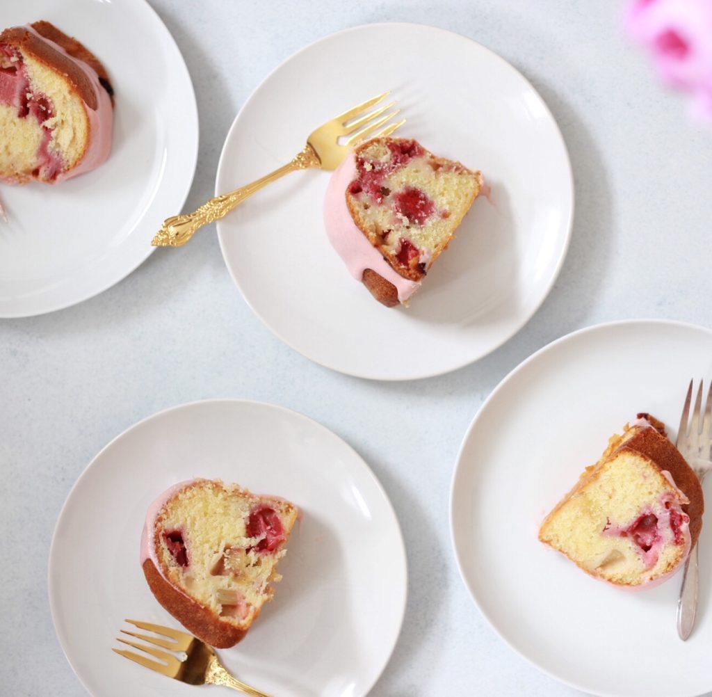 strawberry rhubarb buttermilk bundt