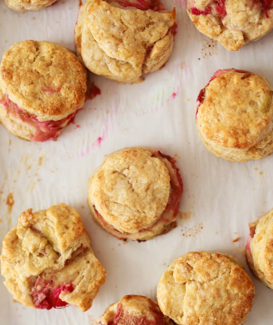 Roasted Rhubarb Buttermilk And Brown Sugar Scones Pastry And Prose