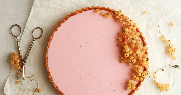 Red Currant-Vanilla Panna Cotta Tart