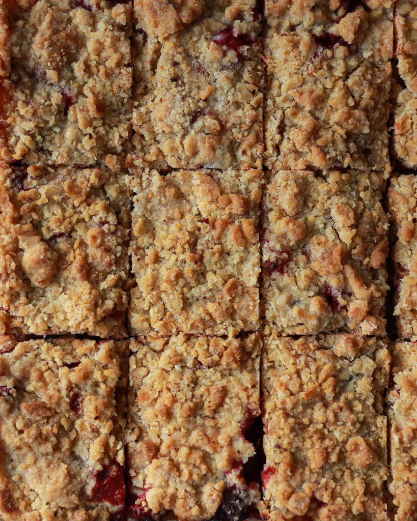 cranberry hazelnut crumb bars