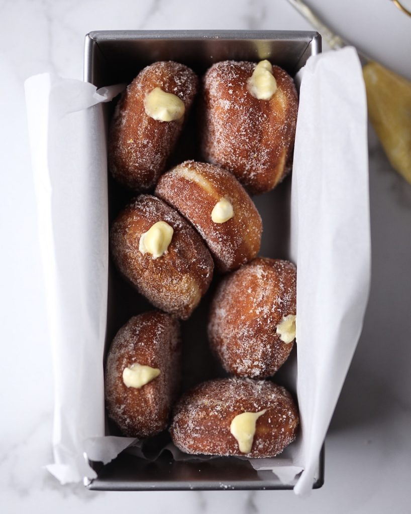 Hokkaido Milk Bread Doughnuts with Yuzu Cream