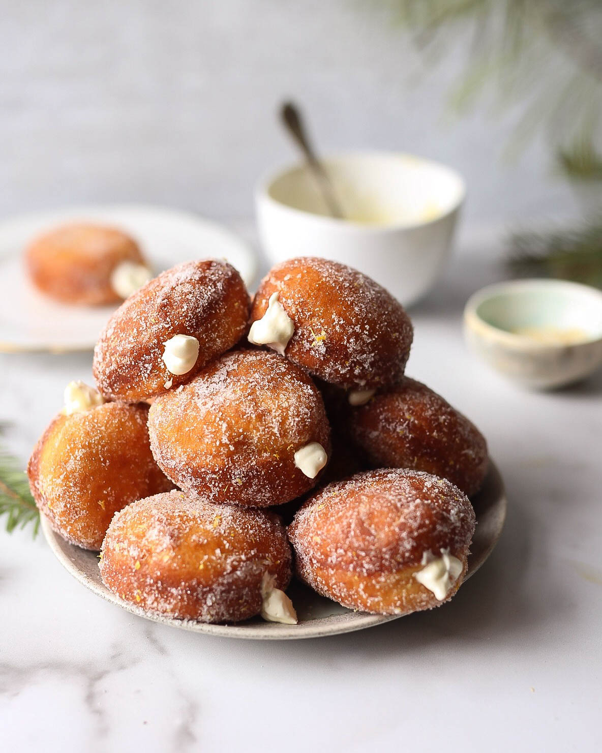 Milk Bread Doughnuts with Yuzu Cream Pastry and Prose