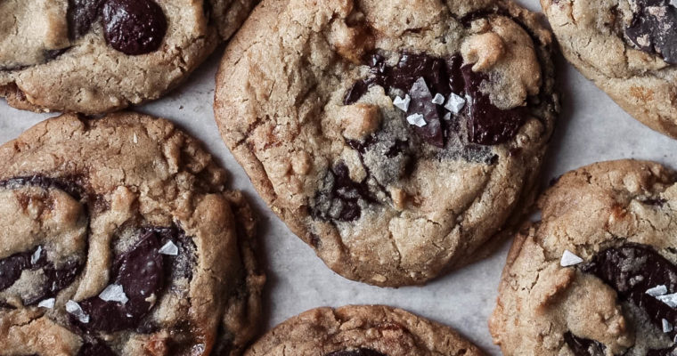 Chocolate Chunk, Rye, and Hazelnut Praline Cookies