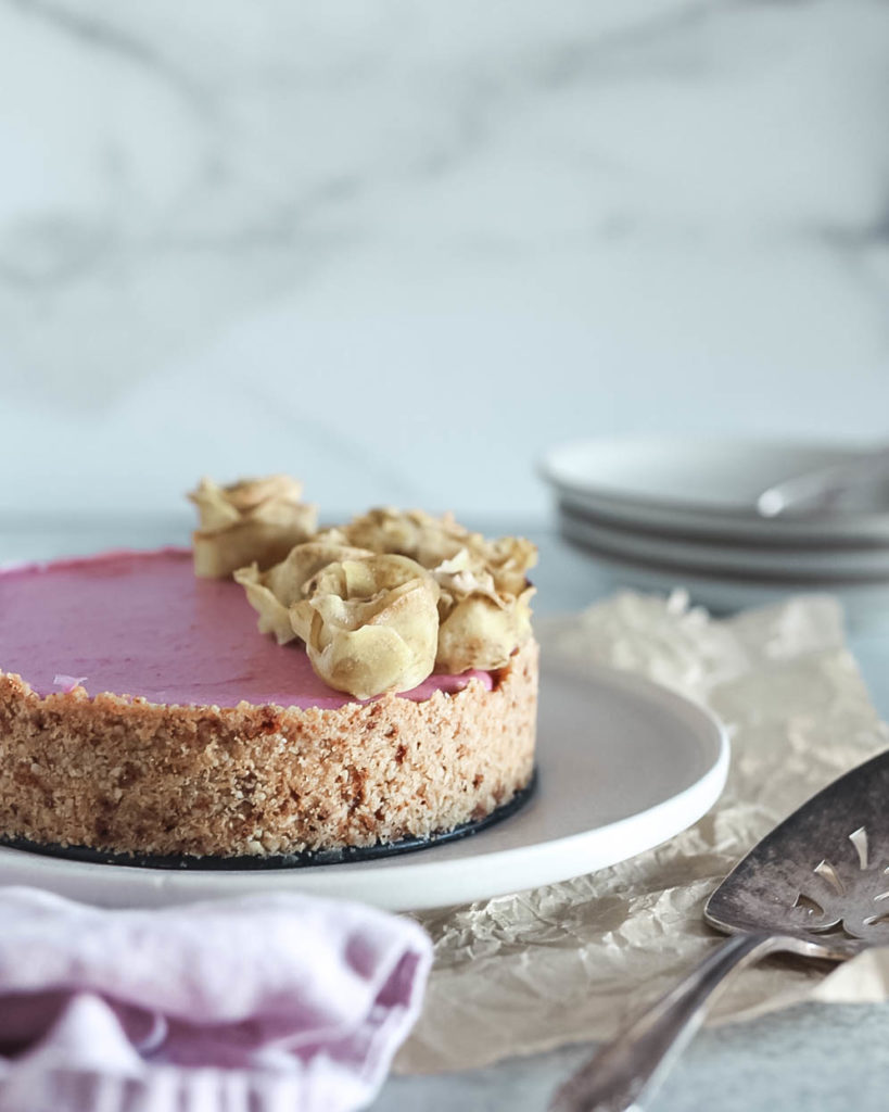 Purple Sweet Potato Cheesecake