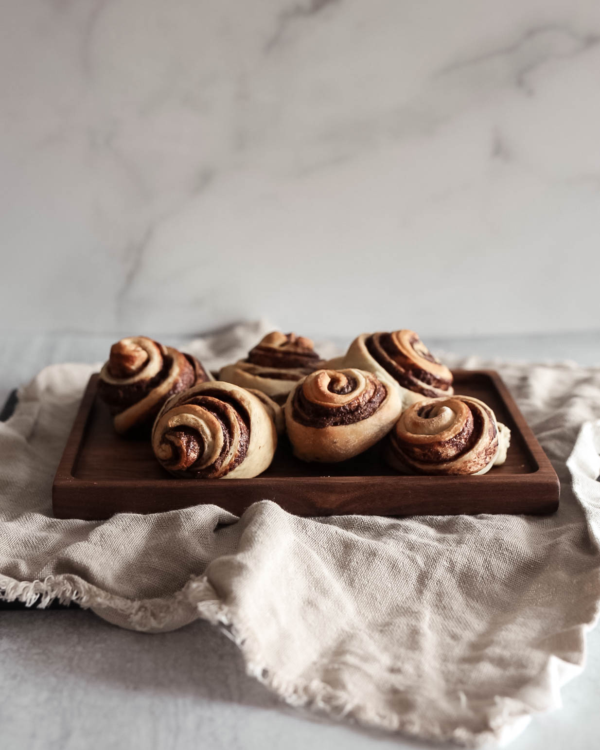Small Batch Banana Sweet Rolls with Nutella