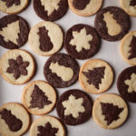 chocolate vanilla holiday sables